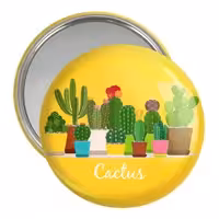 آینه جیبی خندالو مدل کاکتوس کد 25501