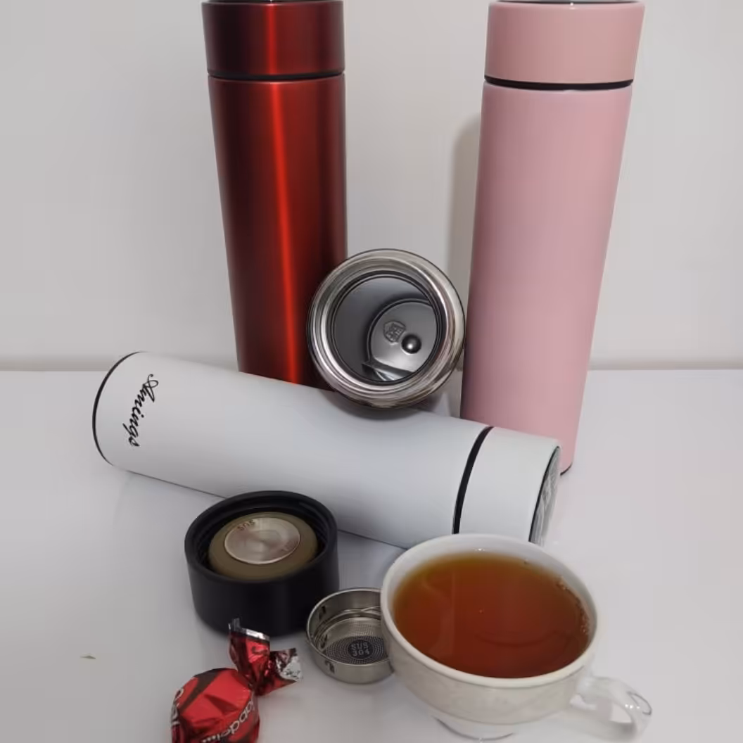 فلاسک هوشمند و  دیجیتال  استیل  دو جداره یونیک   نیم لیتر  