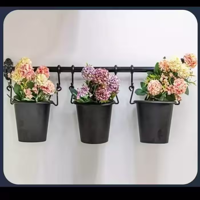 استند دیواری سه گلدان آویز