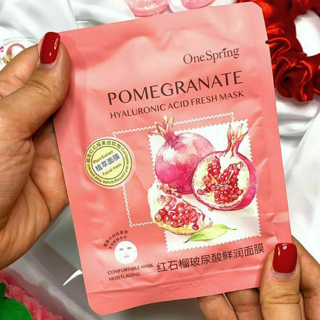 ماسک صورت ورقه ای انار وان اسپرینگ 