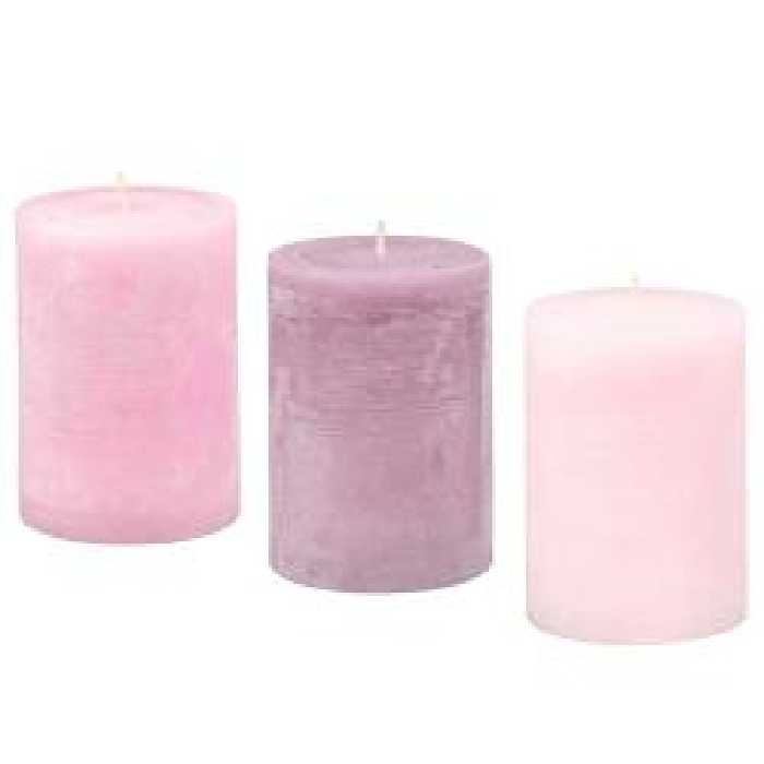شمع معطر با رایحه شکوفه های بهاری ایکیا بسته 3 عددی  مدل LUGGA