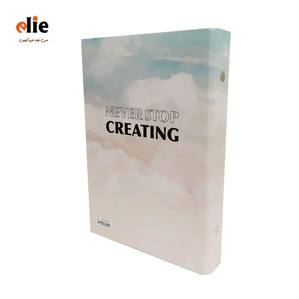 دفتر کلاسور ایمان سایز A5 طرح 06