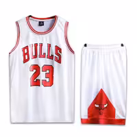 پیراهن شورت بسکتبالی شیکاگو بولز سفید شماره 23