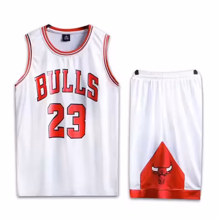 پیراهن شورت بسکتبالی شیکاگو بولز سفید شماره 23