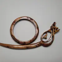 پین موی اسم غزل 2 بهمراه حلقه چوبی دستساز چوبی گالری  