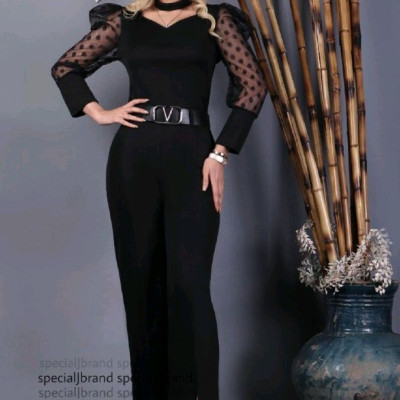 سرهمی زنانه کرپ باربی مدل آستین تورخالدار