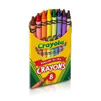 مداد شمعی 8 رنگ کرایولا crayola کد 523008