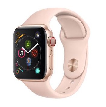 ساعت هوشمند اپل سری 4 سلولار مدل Watch 4 Cellular 40mm Gold Case with Pink Sand Sport