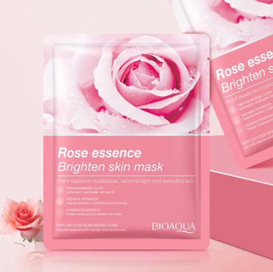 ماسک ورقه ای گل رز اورجینال بیواکوا Bioaqua