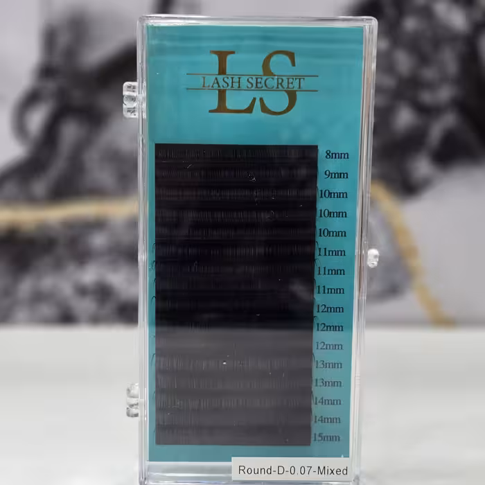 انواع پالت اکستنشن مژه مارک لش سکرت LASH SECRET با فر D و C 