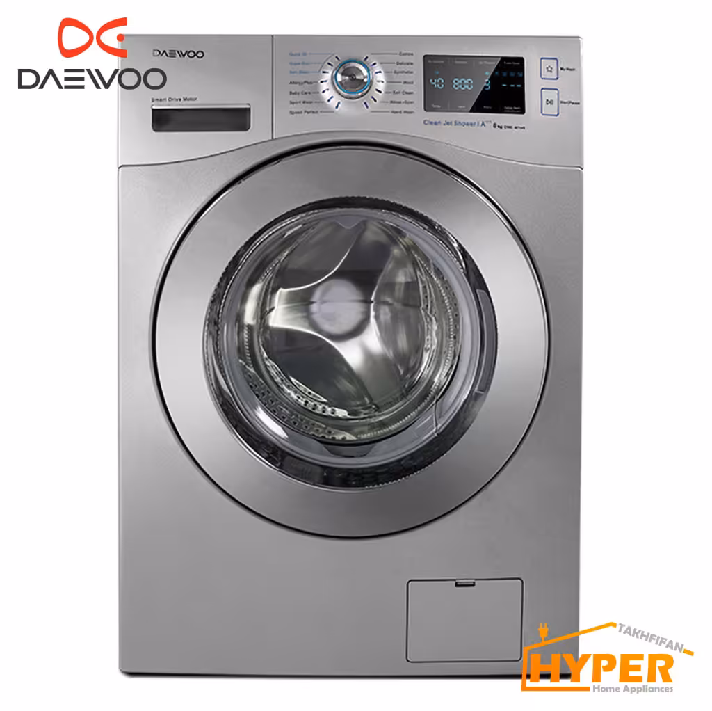ماشین لباسشویی دوو DWK-PRIMO83 نقره ای 8 کیلویی
