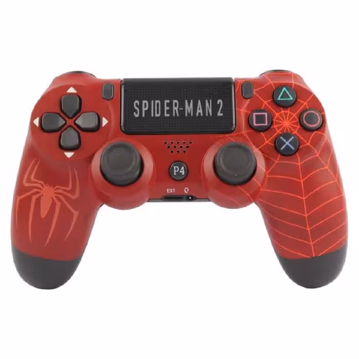 دسته بازی بی سیم سونی Dualshock 4 High Copy درجه یک طرح Spider-man 2 مناسب برای PS4