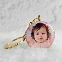 جاکلیدی و گردنبند عکس چهره دوطرفه رزینی