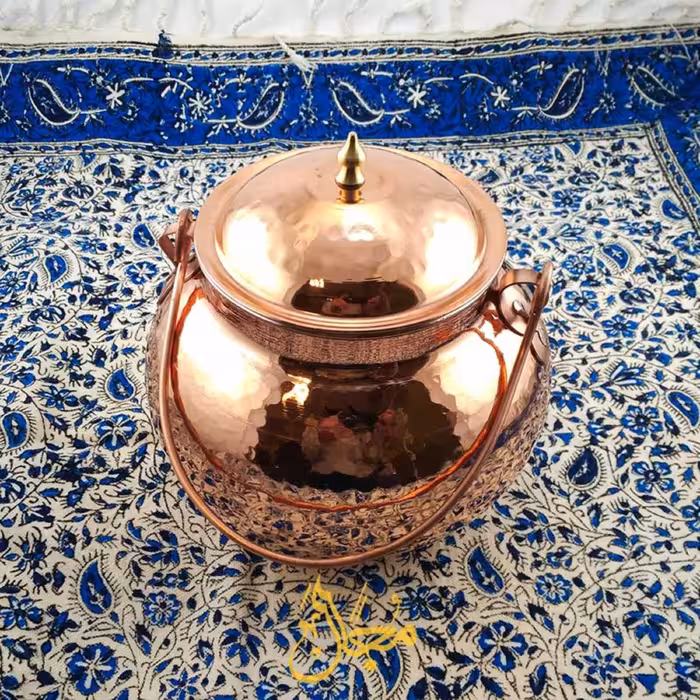 دیزی خوری مسی زنجان 4 نفره (ظرفیت 2 لیتر)