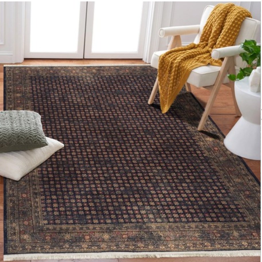 فرش ماشینی وینتیج 6 متری 700 شانه تراکم 3300 کلاریس  کد M100650