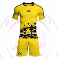 پیراهن و شورت ورزشی کد 123  چاپ جلو و پشت (بسته 20 تایی)مشروط به مذاکره قبل از سفارش