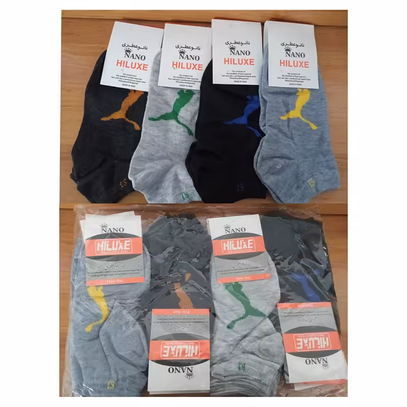 جوراب نانو ساق کوتاه جین 12 عددی                                            