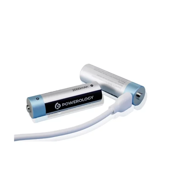 خرید و قیمت باتری شارژی قلمی برند powerology - کی ام کالا