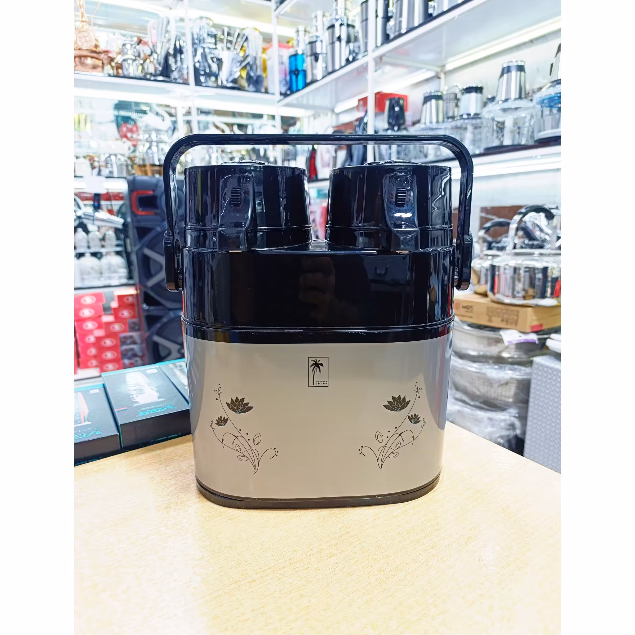 فلاسک دوقلو علقمه مدل UN-8300 گنجایش 2 لیتر

