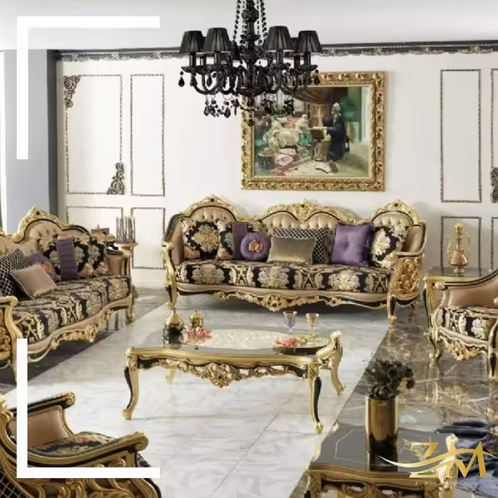 مبل سلطنتی استیل مدل سلطان ارسال با باربری پس کرایه