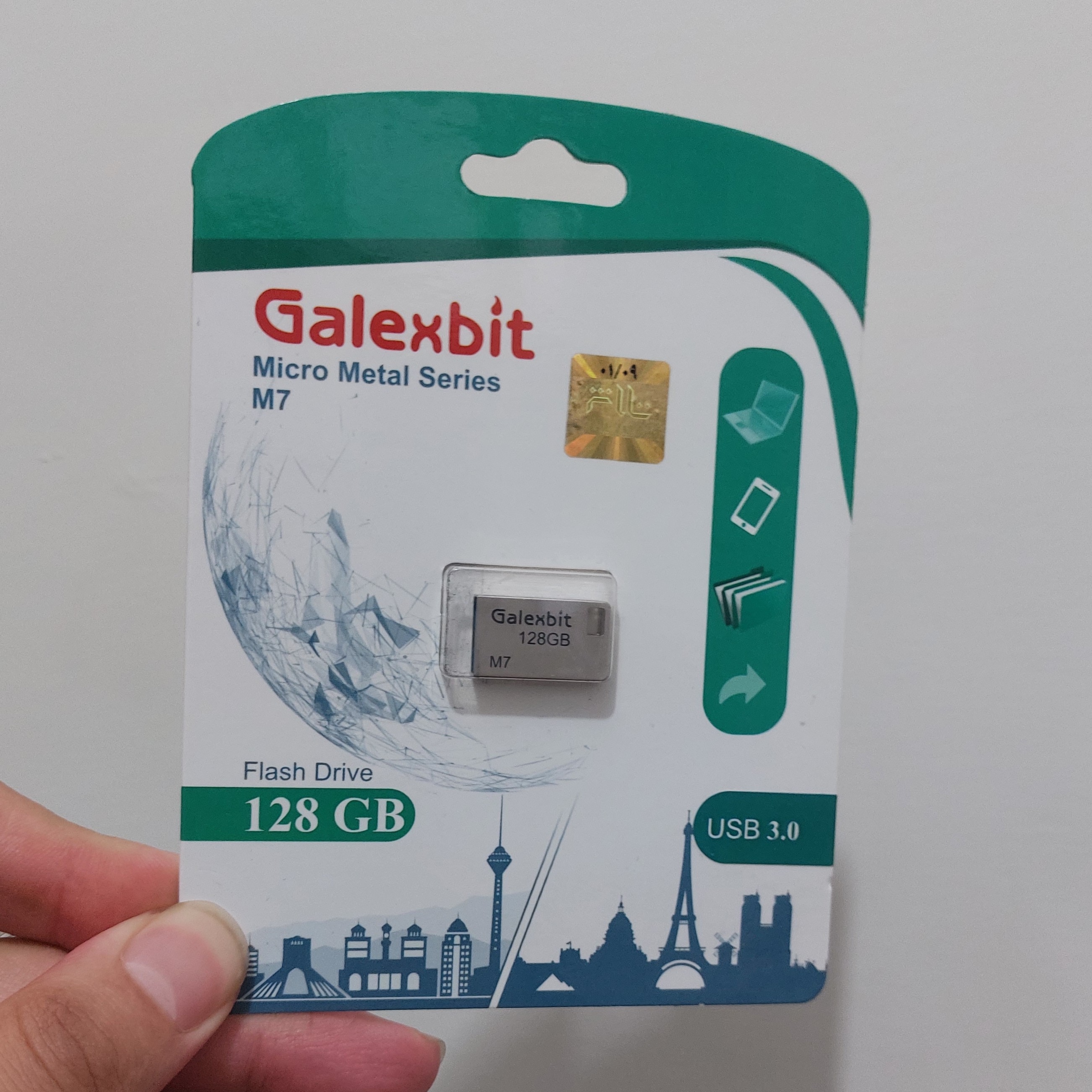 فلش مموری گلکسبیت مدل M7 ظرفیت 128 گیگابایت usb3.0