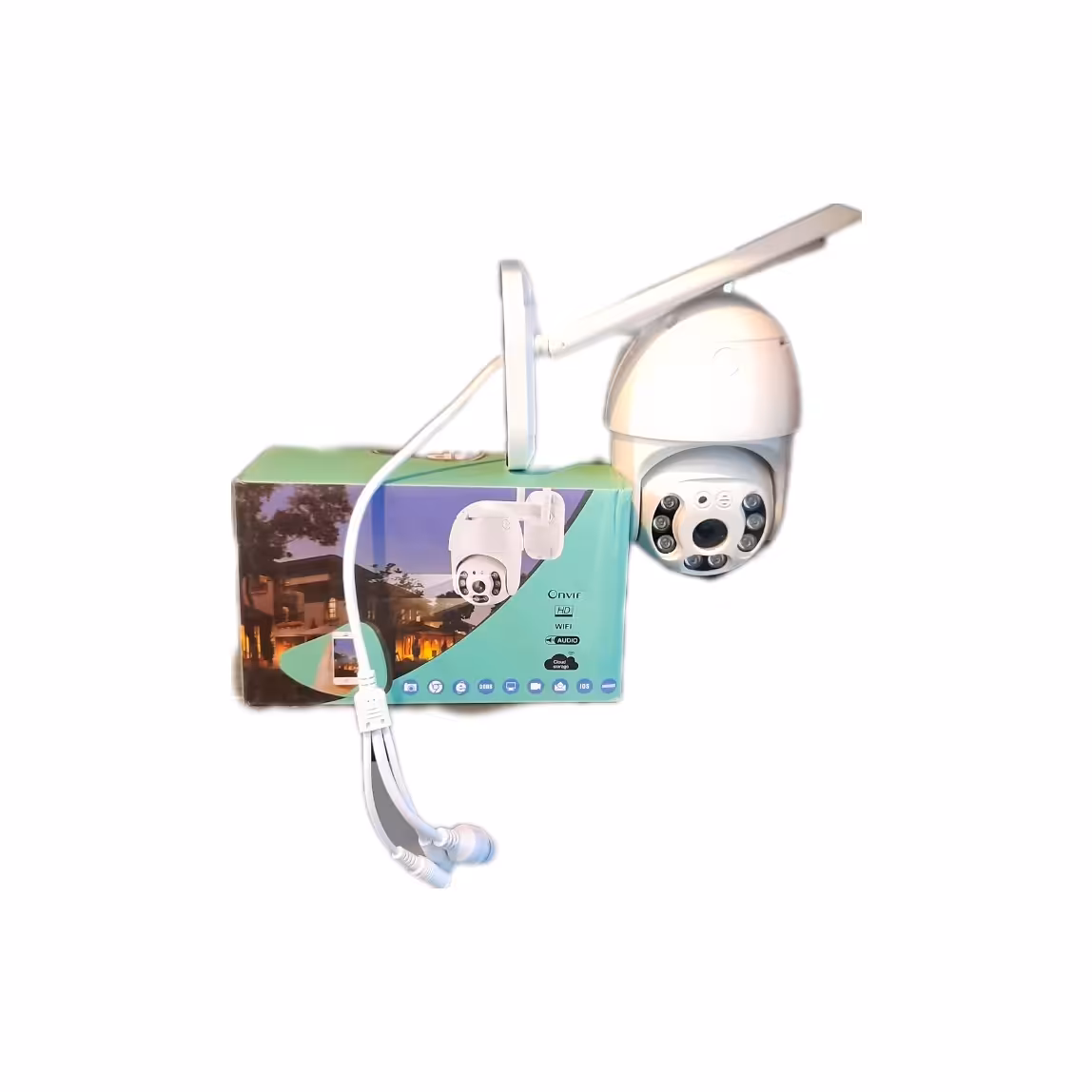 دوربین مداربسته مینی اسپیددام رم خور بی سیم v380 pro