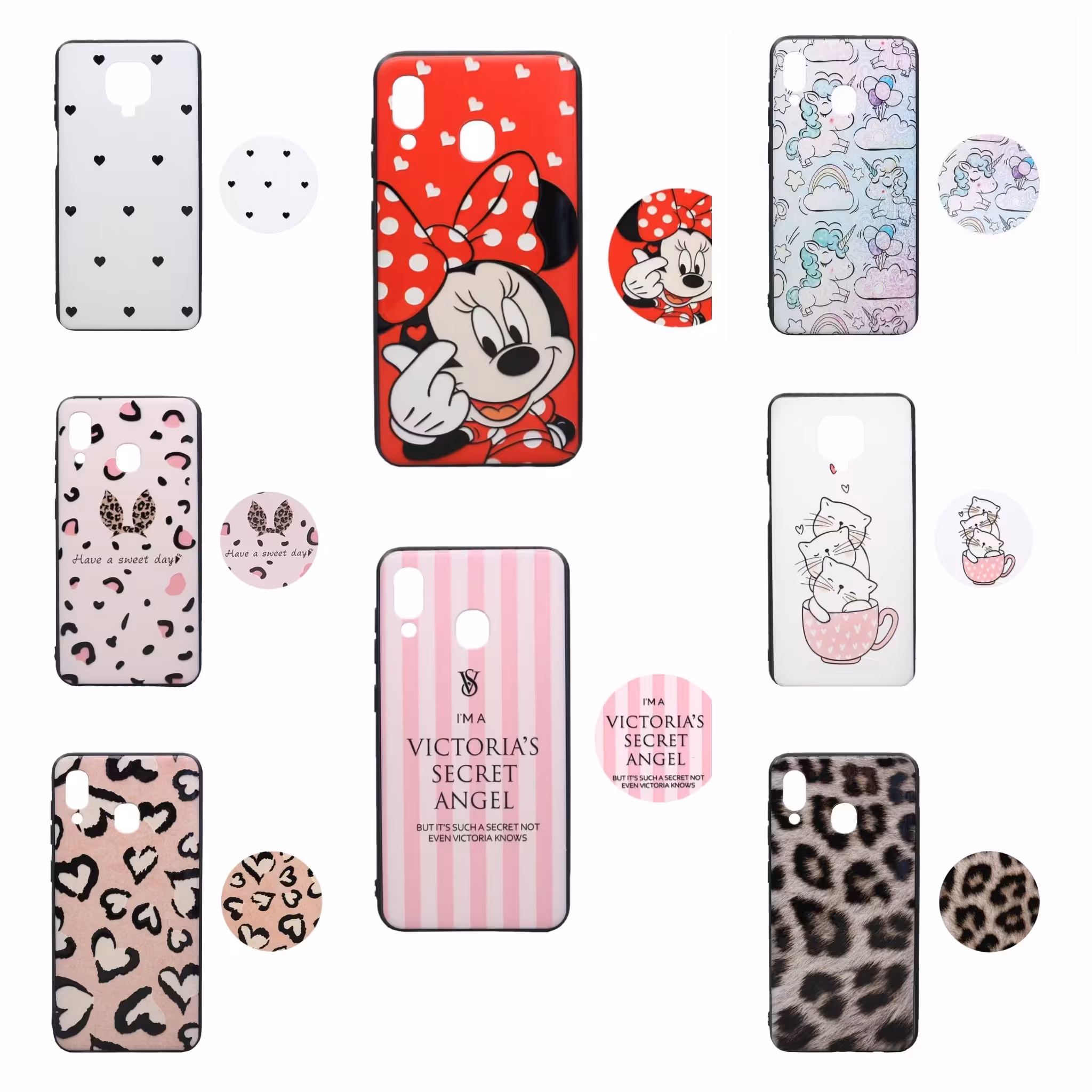 قاب فانتزی پاپ سوکت دار برای انواع گوشی در طرح های مختلف