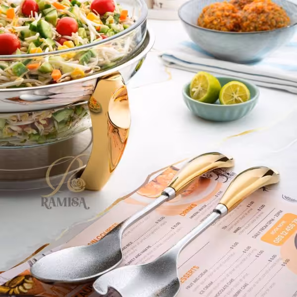 سالاد خوری استیل 2رنگ رامیسا