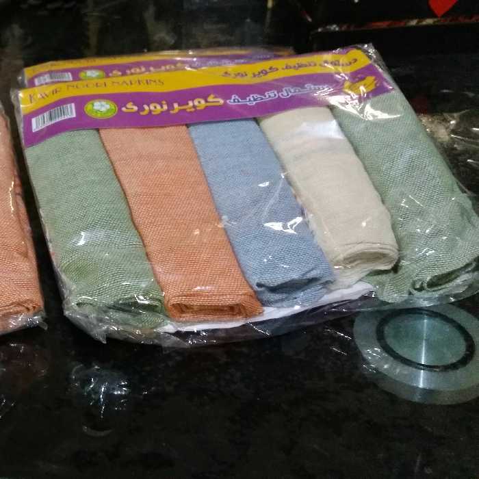 دستمال پنبه ای 5 عددی