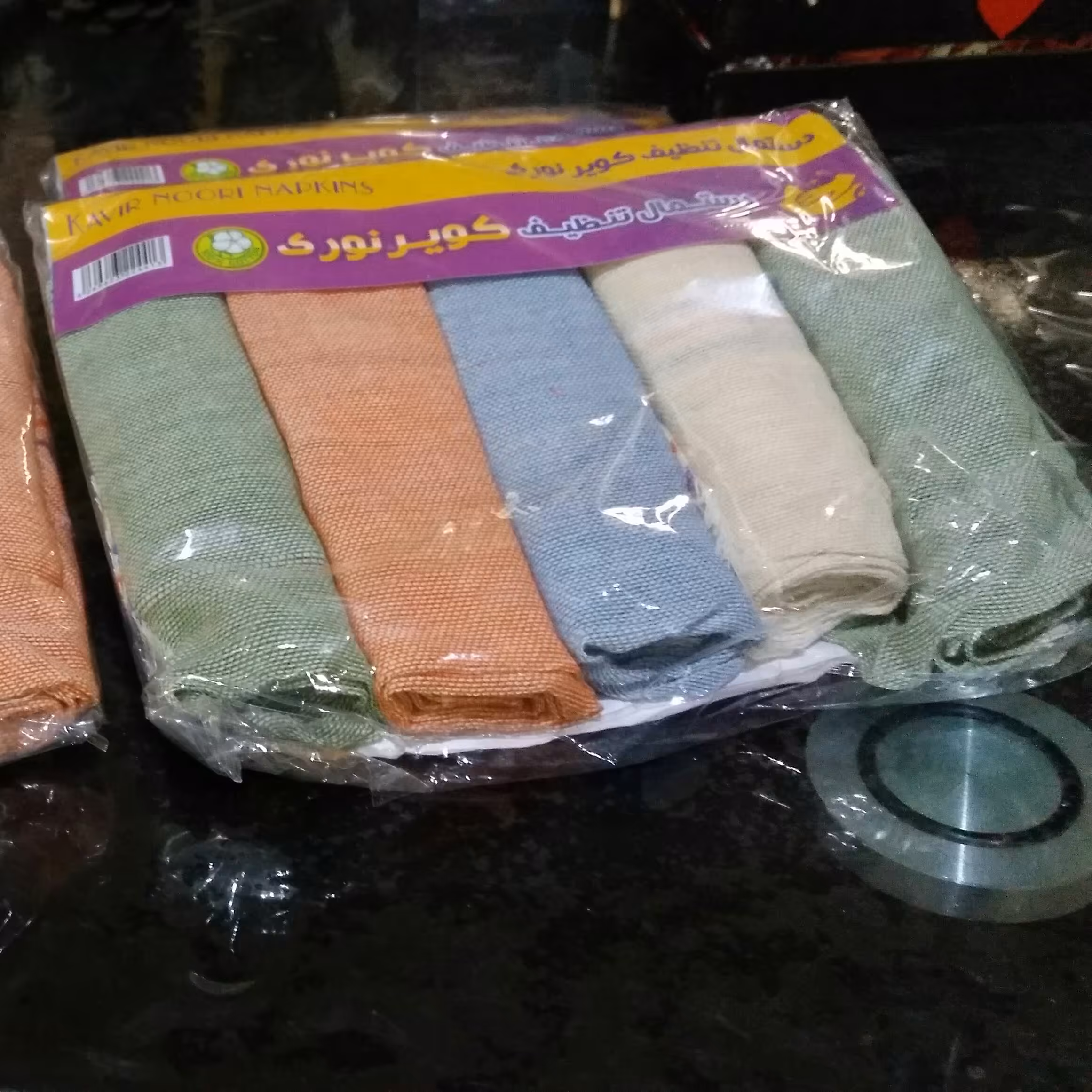 دستمال پنبه ای 5 عددی