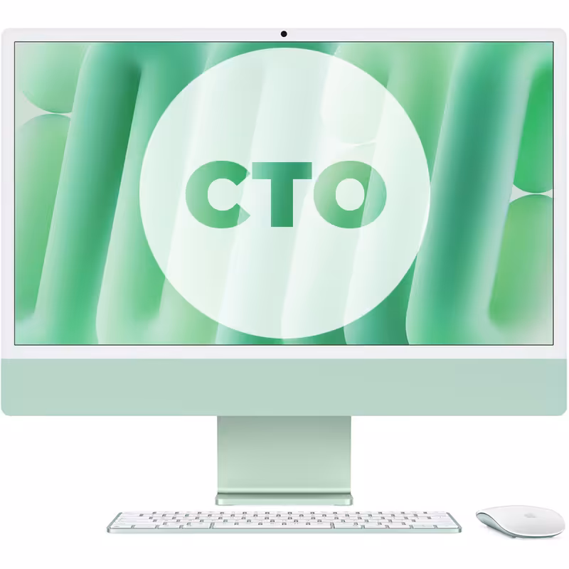 آی مک 24 اینچ M4 کاستوم پردازنده 10core – 10core حافظه رم 32 گیگابایت ظرفیت 512 گیگابایت SSD سبز Z1EN0008C - Hiapple.ir