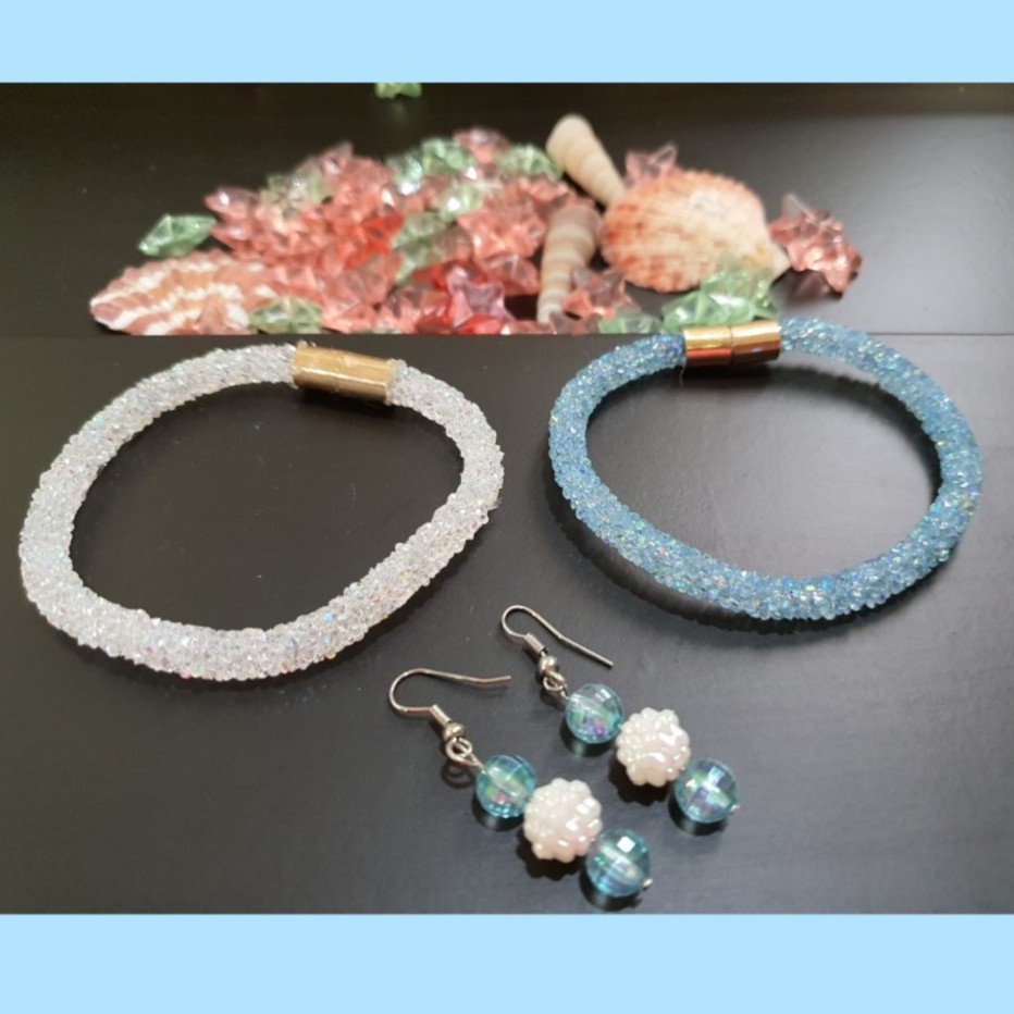 دستبند  طرح سوارسکی مگنتی