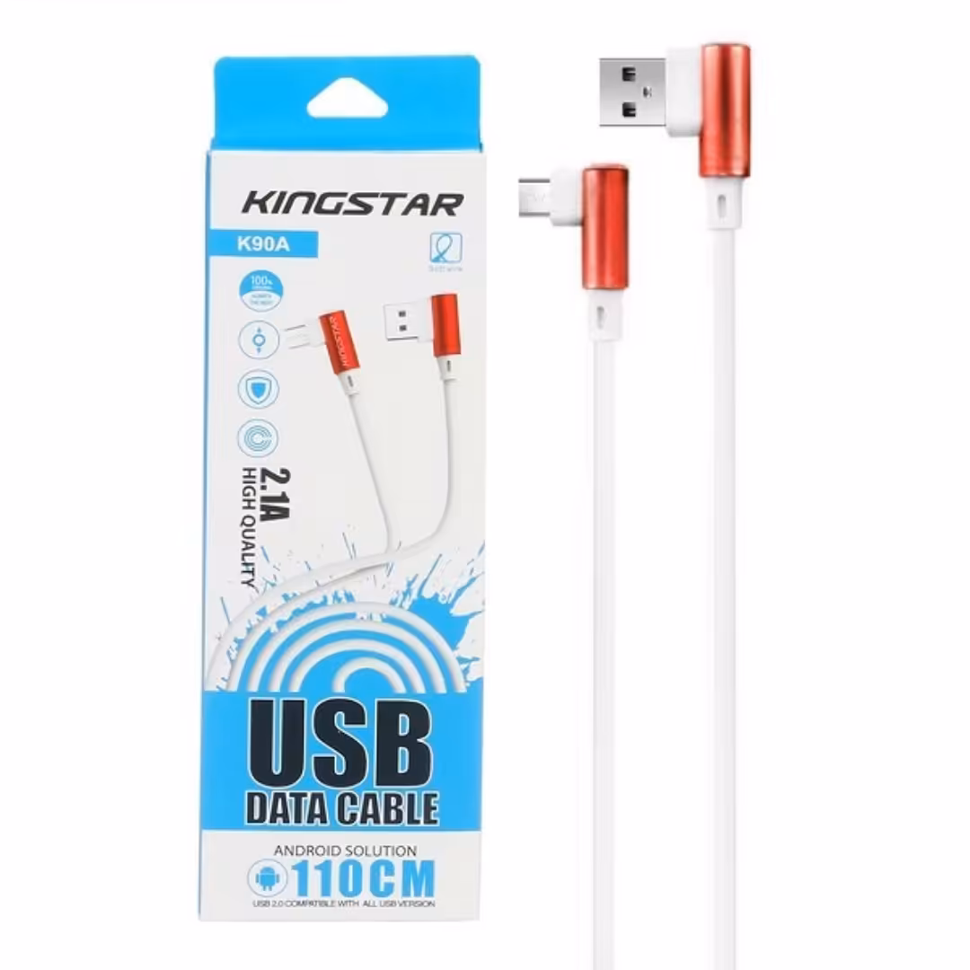 کابل شارژ گیمینگ USB به MicroUSB کینگ استار KingStar مدل K90A طول 110 سانتی متر

