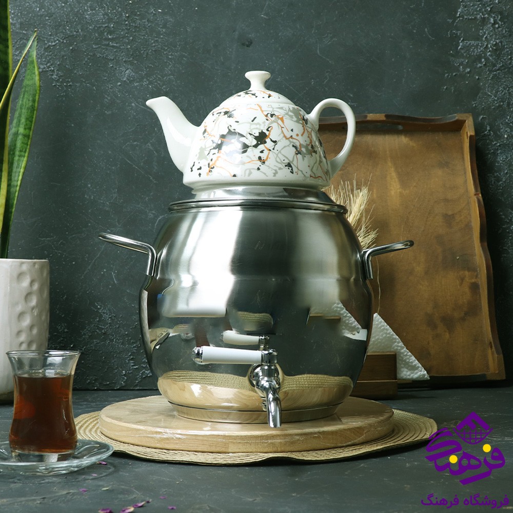 کتري قوري نفيس استيل 3017 رويال