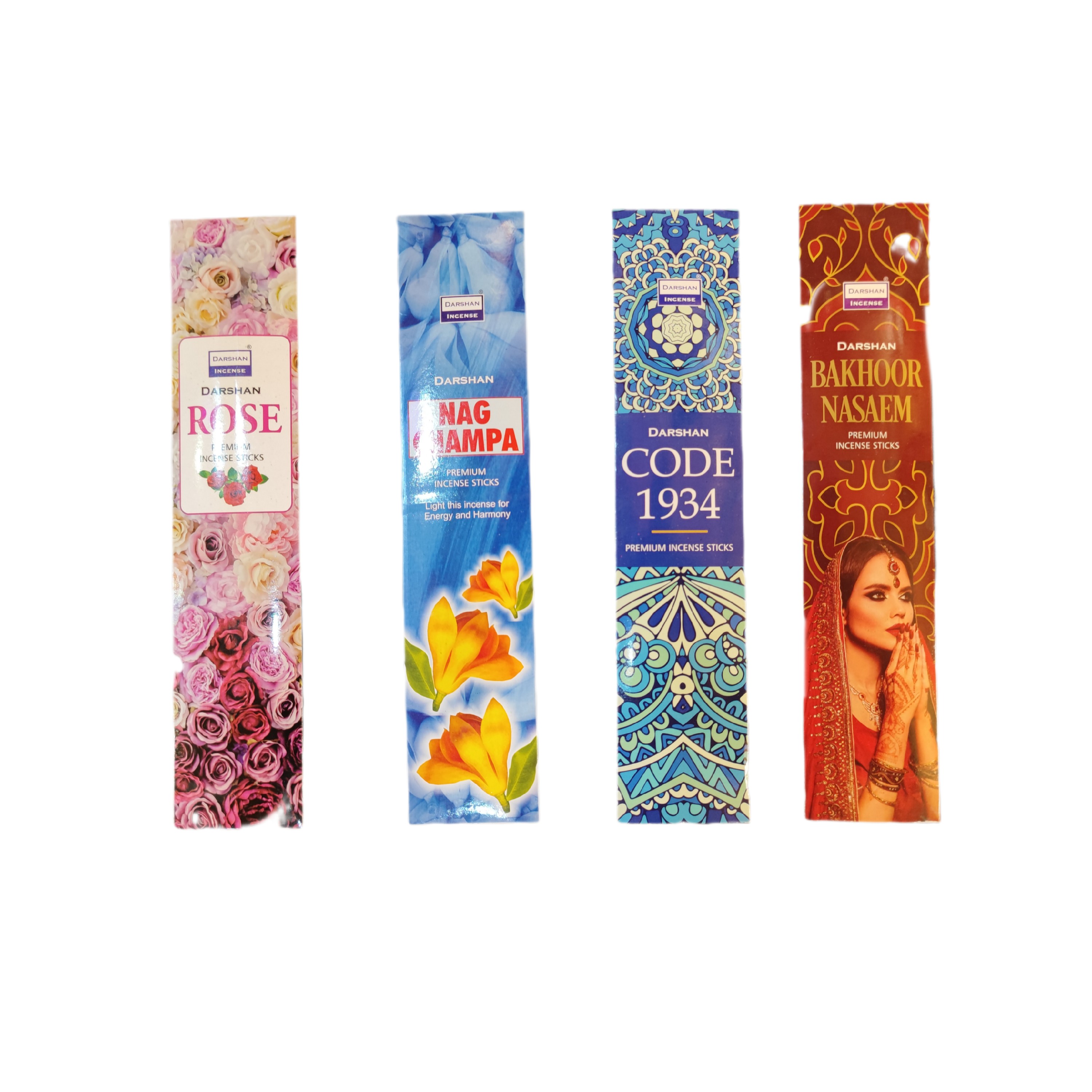 ست 4 عددی عود با چهار رایحه متنوع از برند DARSHAN با رایحه های پاییزی 2023