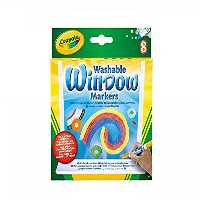 ماژیک قابل شست و شو 8 رنگ مخصوص شیشه  crayola کد 8165