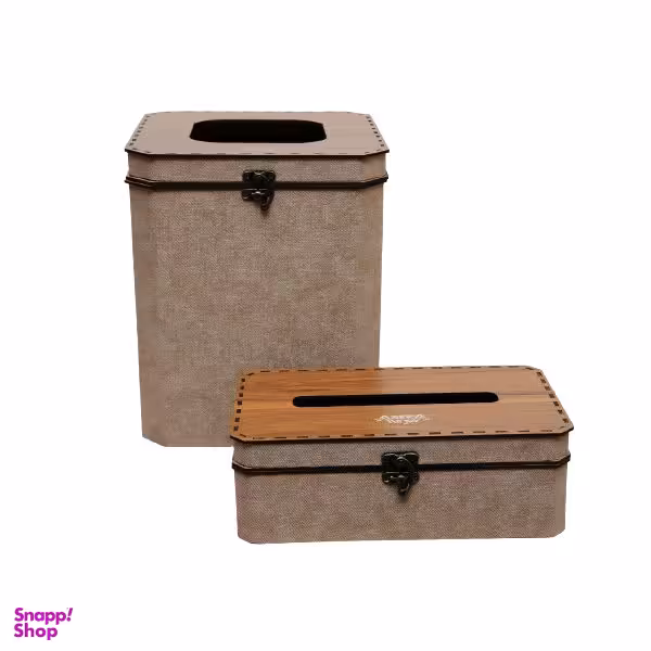 ست سطل و جای دستمال کاغذی مدل CHD