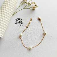 دستبند زنجیر مرواریدی