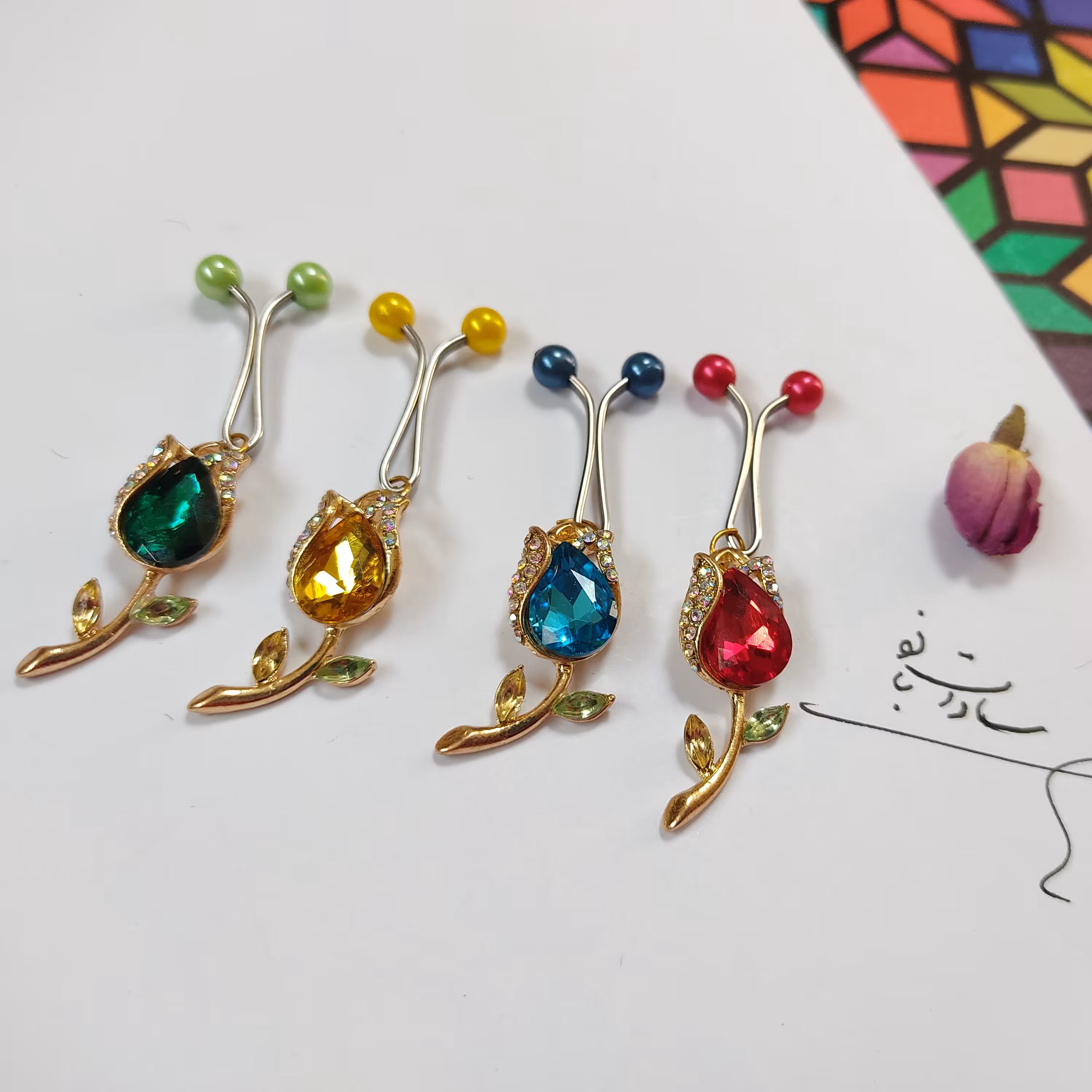 گیره روسری مجلسی بسیار شیک مدل لاله