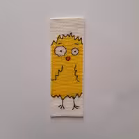 نشانگر کتاب(بوک مارک) شماره دوزی طرح جوجه