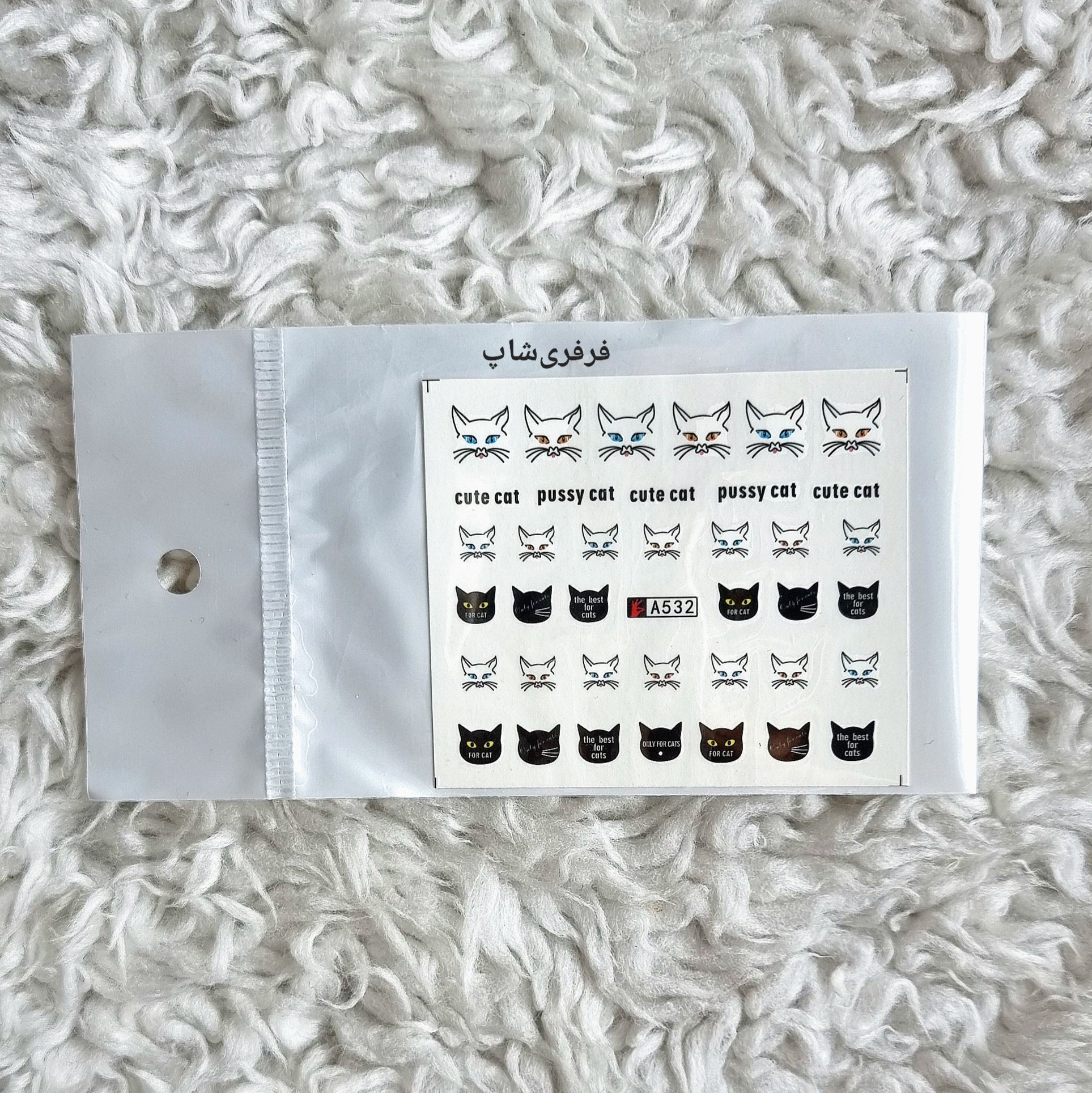 لنز ناخن طرح گربه