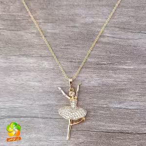 گردنبند مارک ژوپینگ مدل باله پر نگین