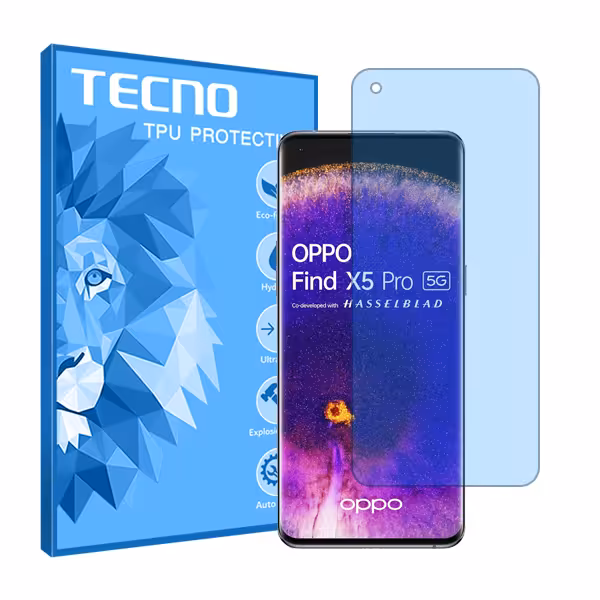 گلس اوپو Find X5 مدل هیدروژلی آنتی بلو برند تکنو کد S