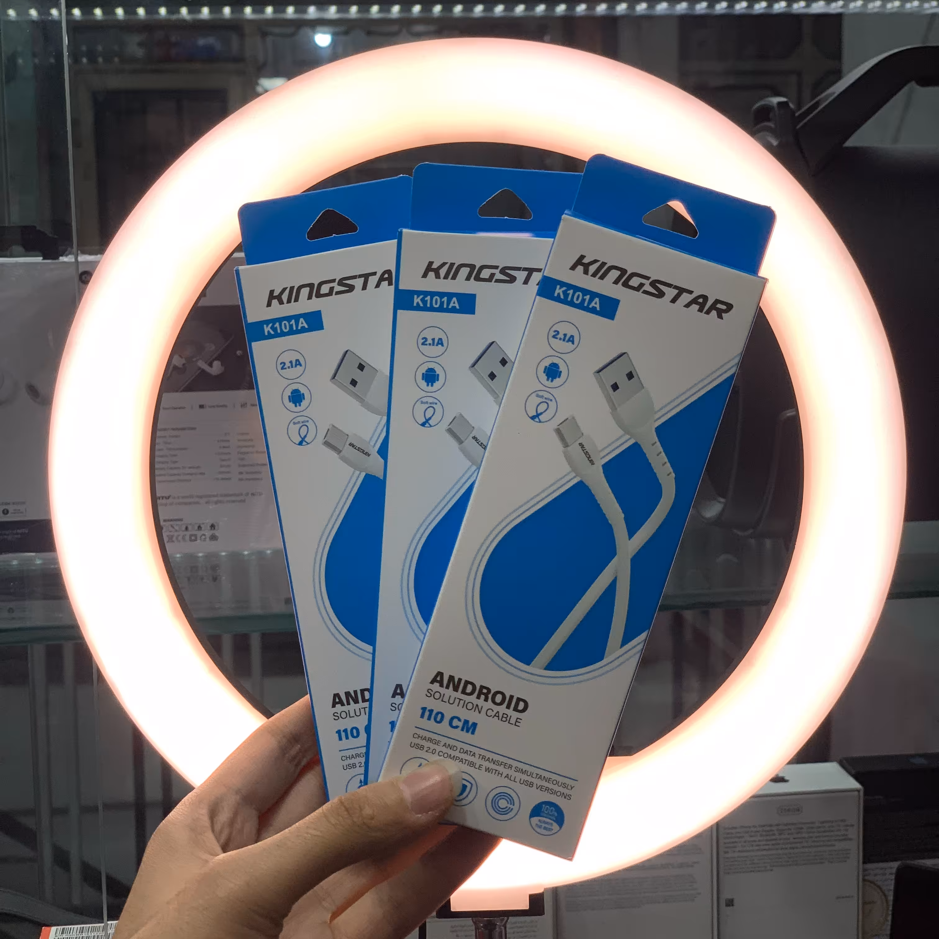 کابل شارژ کینگ استار مدل Kingstar K101A سفید