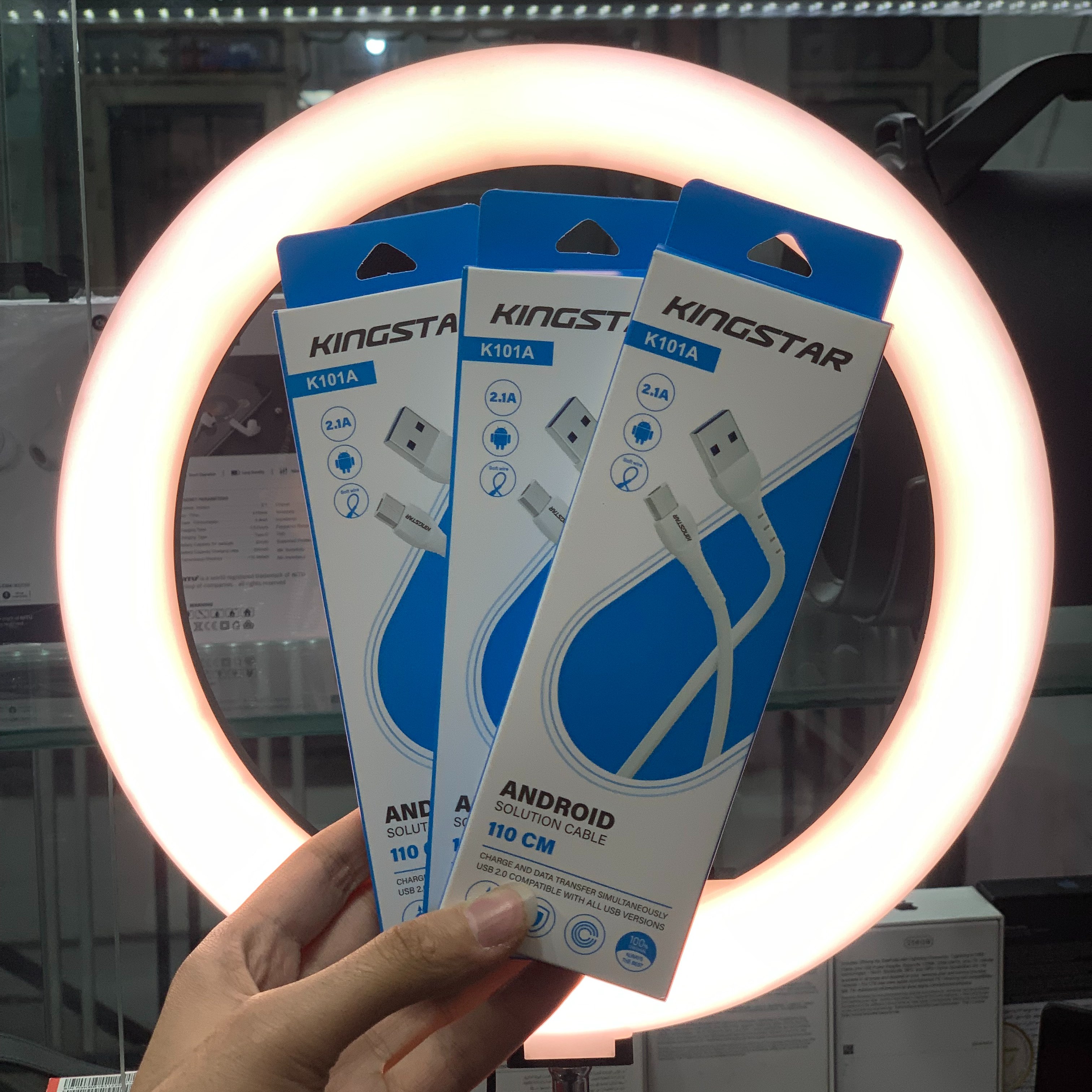 کابل شارژ کینگ استار مدل Kingstar K101A سفید