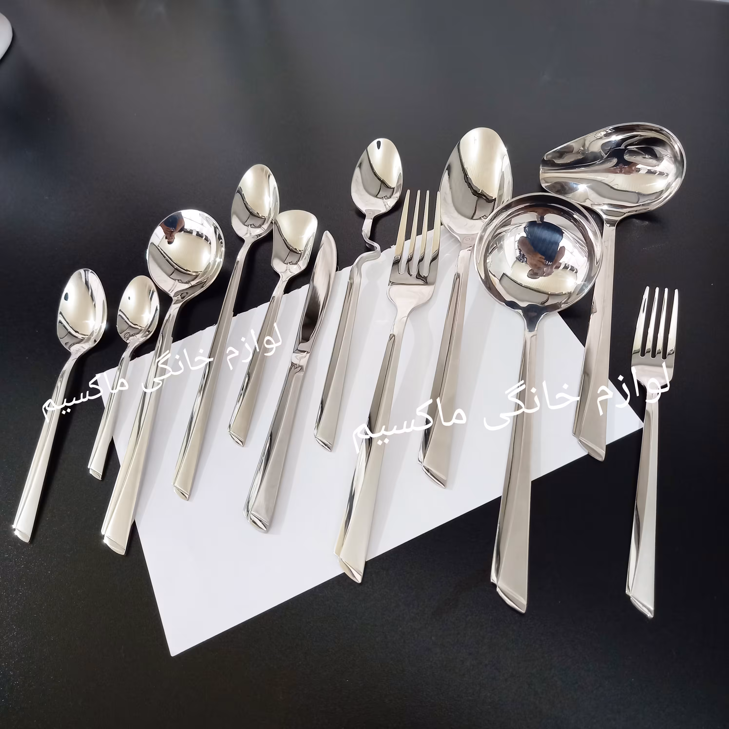 سرویس قاشق چنگال یونیک 36 نفره 168 پارچه آلمانی حکاکی شده اصلی ضمانتی درجه یک آهنربا نگیر مدل ناخنی