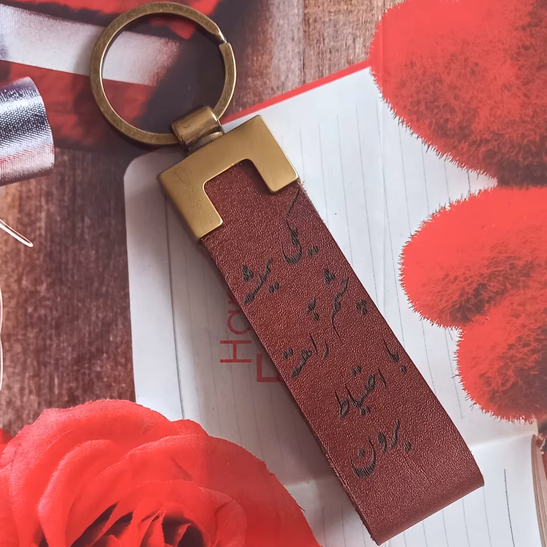 سرکلیدی چرمی