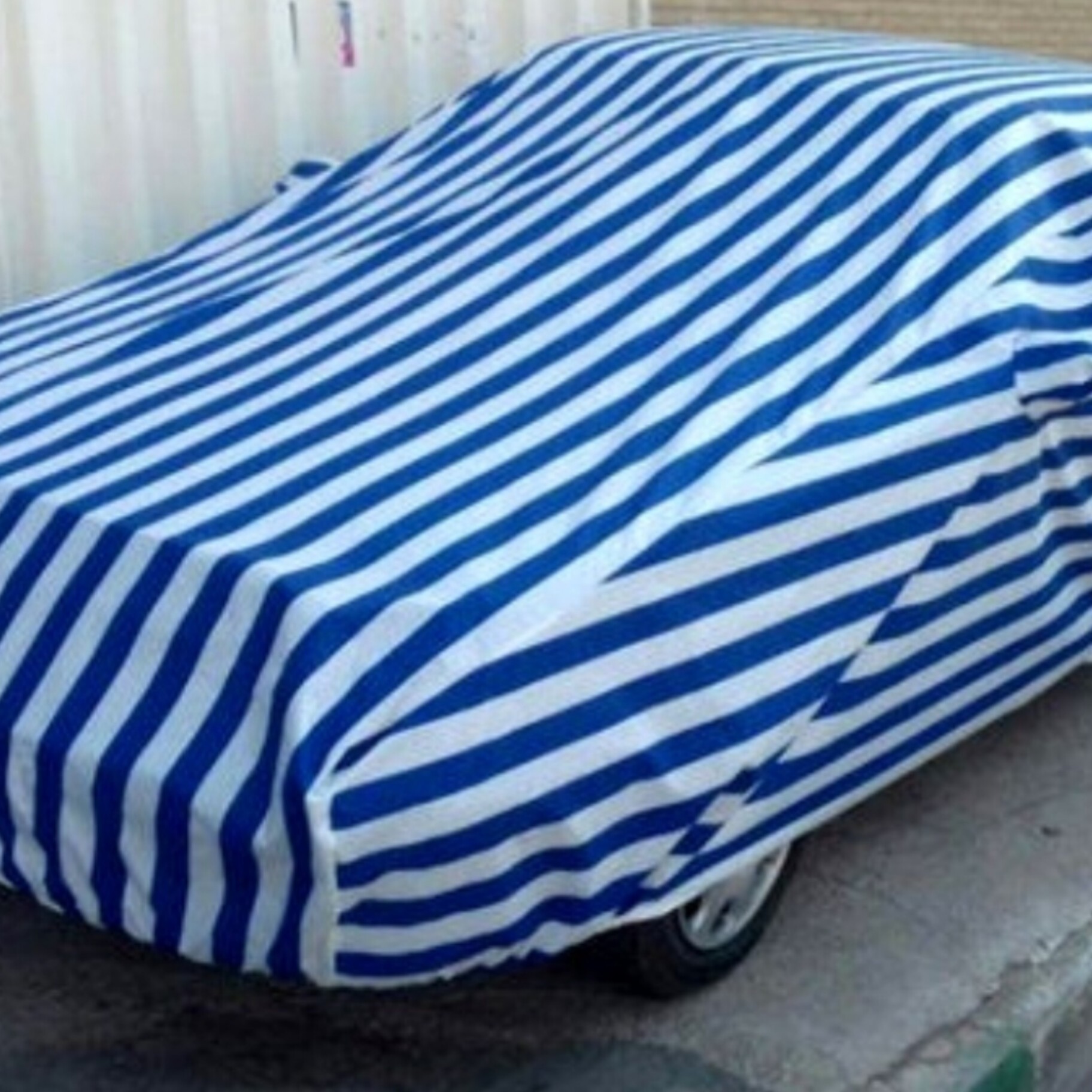 چادر ضد آب خودرو پرایدرنگ سفید آبی