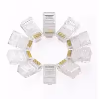 سوکت شبکه CAT6 UTP کی نت مدل K-NC6U0100 بسته 100 عددی