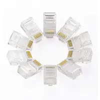 سوکت شبکه CAT6 UTP کی نت مدل K-NC6U0100 بسته 100 عددی